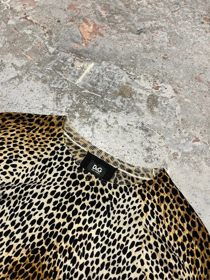 AW1999 Dolce & Gabbana Leopard Print Wool Sweater avjjGWN 3
