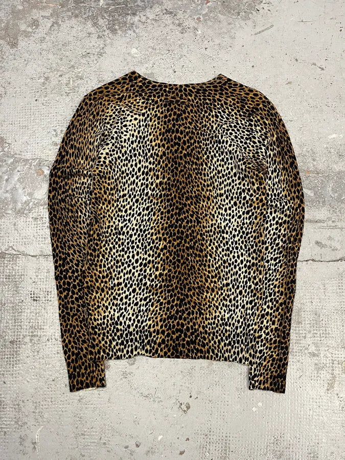 AW1999 Dolce & Gabbana Leopard Print Wool Sweater avjjGWN 5