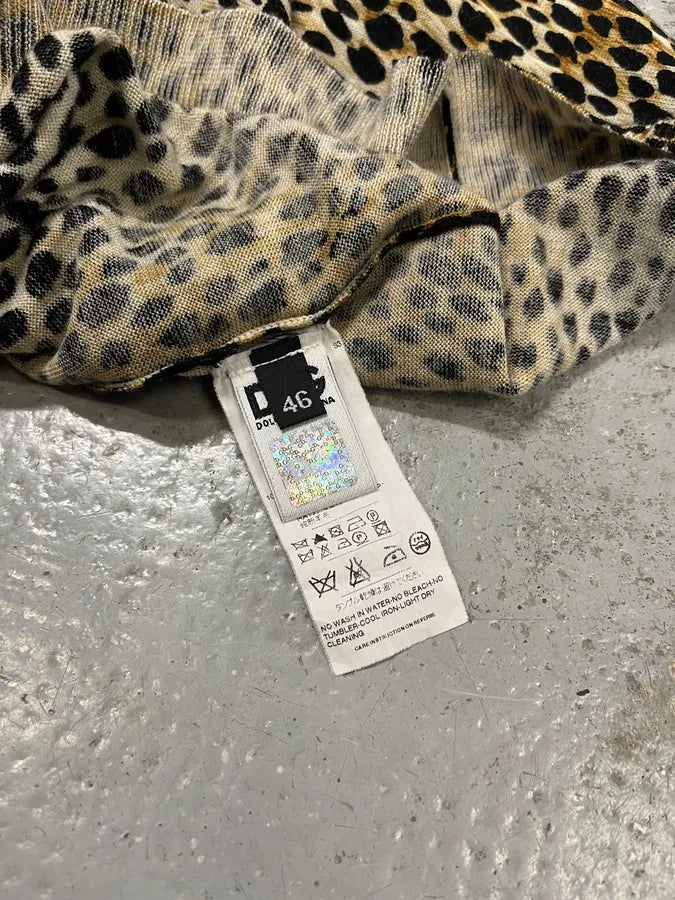 AW1999 Dolce & Gabbana Leopard Print Wool Sweater avjjGWN 7