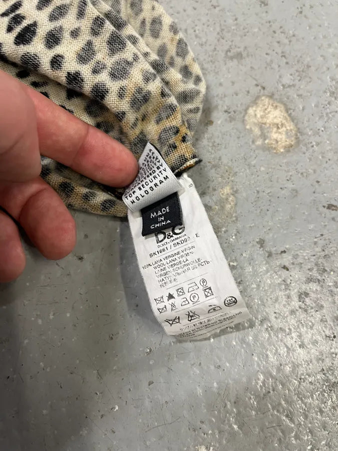 AW1999 Dolce & Gabbana Leopard Print Wool Sweater avjjGWN 8
