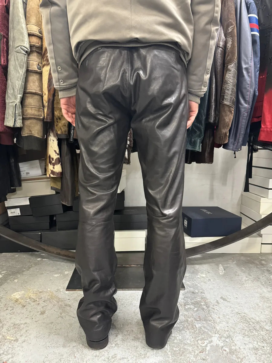 AW1999 Gucci Black Lambskin Leather Pants by Tom Ford tSnAUvM 2