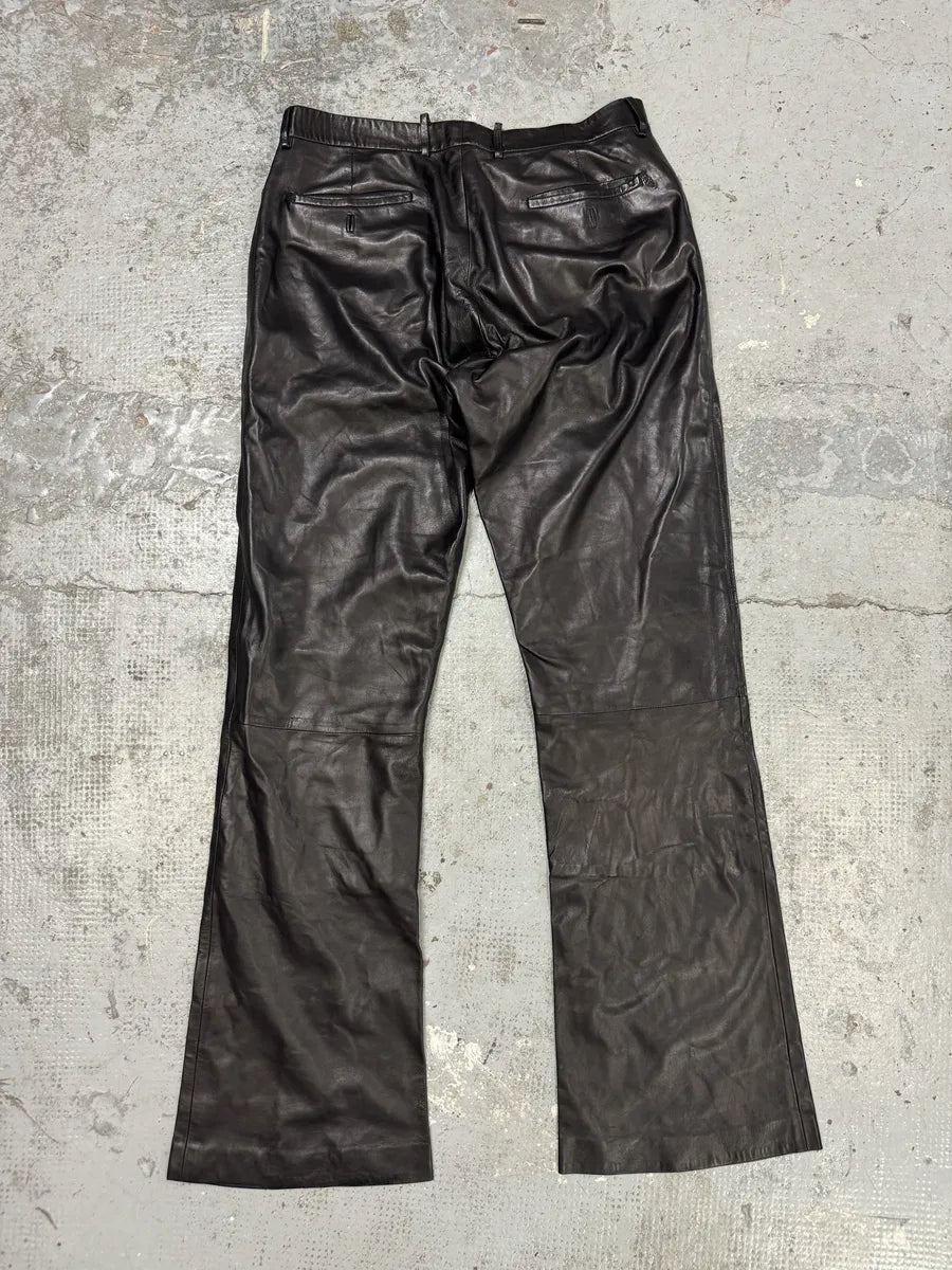 AW1999 Gucci Black Lambskin Leather Pants by Tom Ford tSnAUvM 3