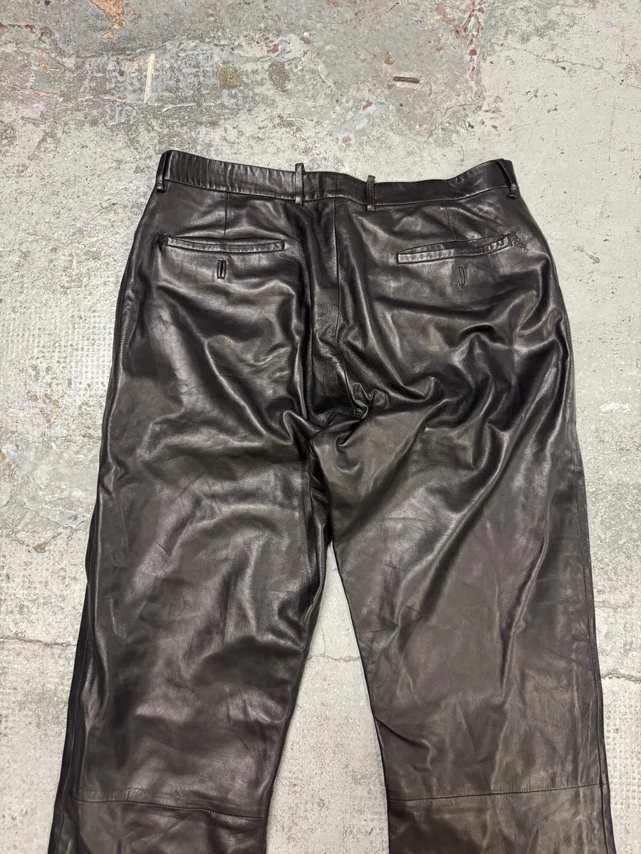 AW1999 Gucci Black Lambskin Leather Pants by Tom Ford tSnAUvM 6