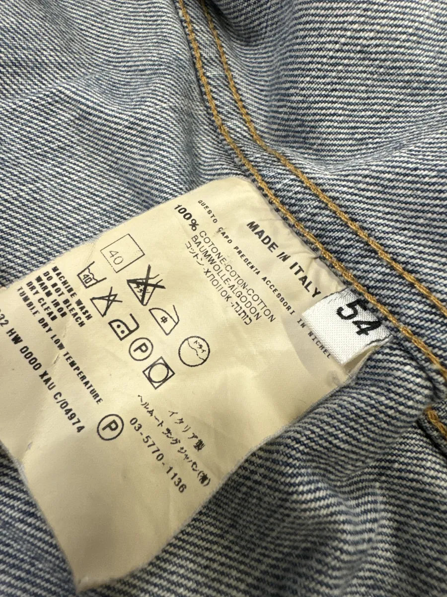 AW1999 Helmut Lang Blue Denim Painted Jacket NctsObJ 10