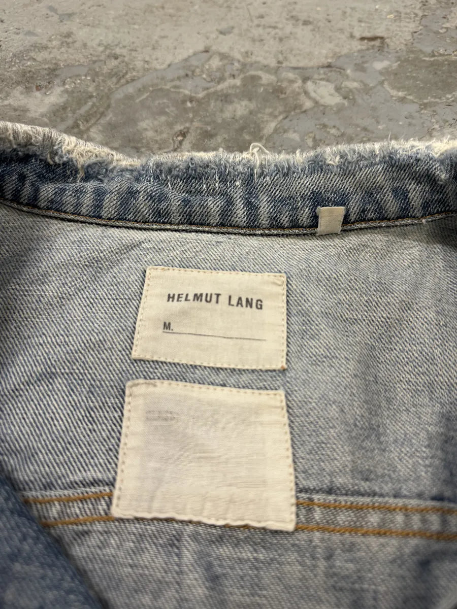 AW1999 Helmut Lang Blue Denim Painted Jacket NctsObJ 7