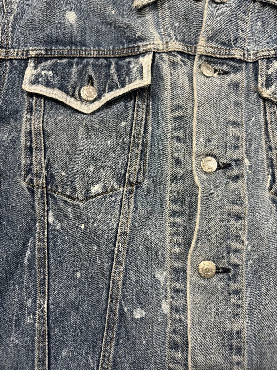 AW1999 Helmut Lang Blue Denim Painted Jacket NctsObJ 9