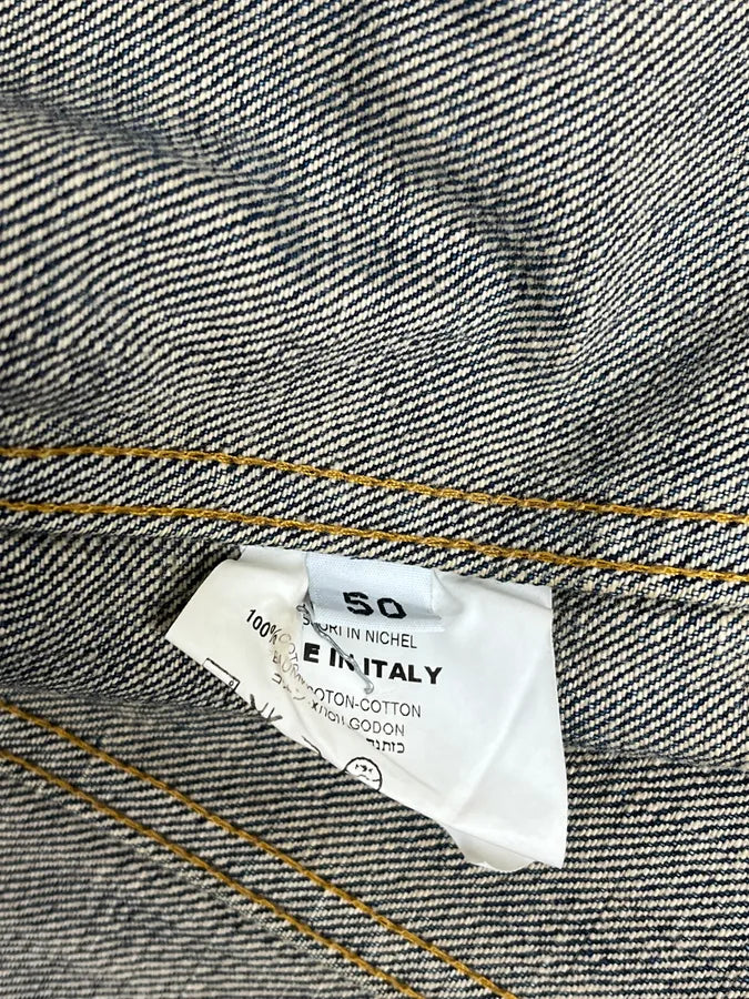 AW1999 Helmut Lang Blue Eroded Denim Jacket ieTGjzN 9