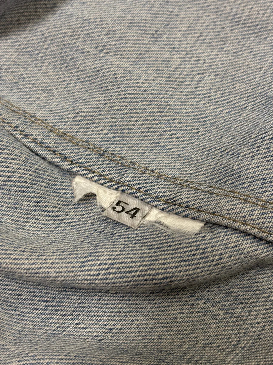 AW1999 Helmut Lang Blue Eroded Denim Jacket IWwHwPi 6