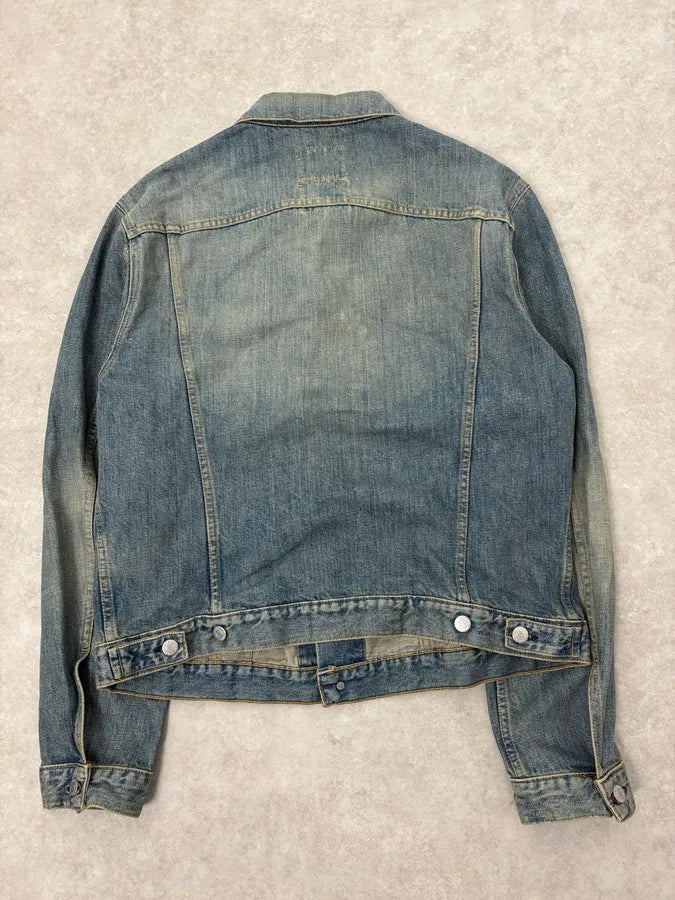 AW1999 Helmut Lang Blue Faded Denim Jacket zdhKWfM 4