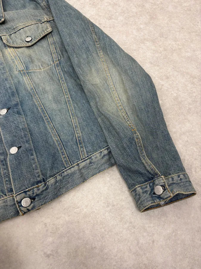 AW1999 Helmut Lang Blue Faded Denim Jacket zdhKWfM 6