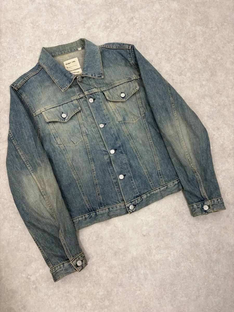 AW1999 Helmut Lang Blue Faded Denim Jacket zdhKWfM 2