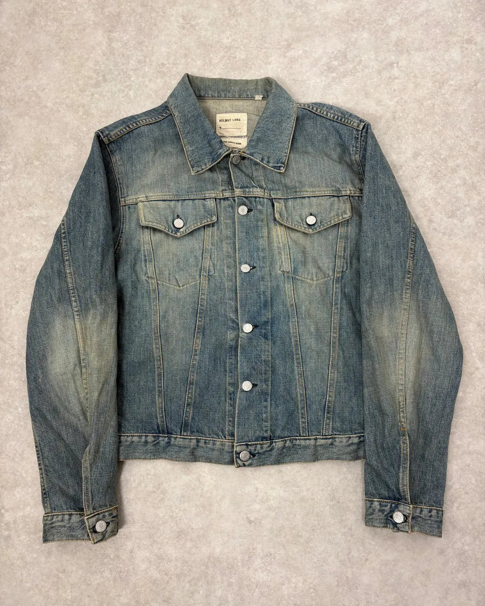 AW1999 Helmut Lang Blue Faded Denim Jacket zdhKWfM 0