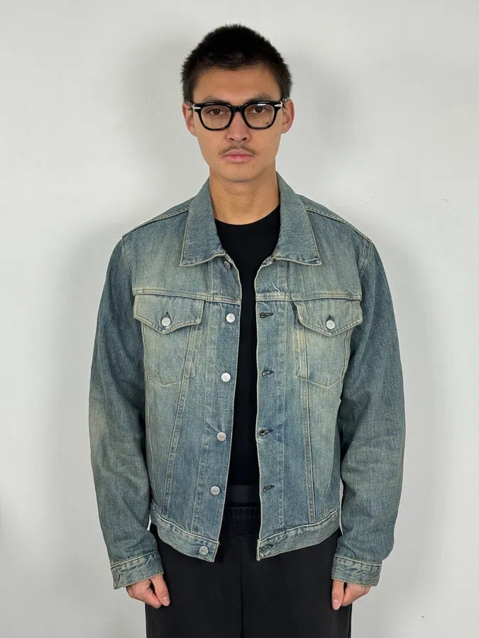AW1999 Helmut Lang Blue Faded Denim Jacket zdhKWfM 1