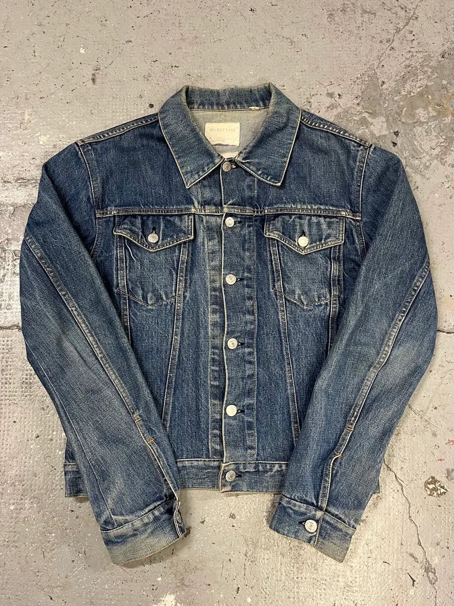 AW1999 Helmut Lang Blue Faded Denim Jacket (S/M) DSGAAeL 0