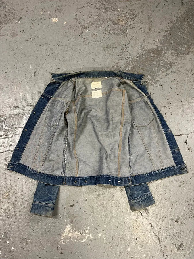 AW1999 Helmut Lang Blue Faded Denim Jacket (S/M) DSGAAeL 10
