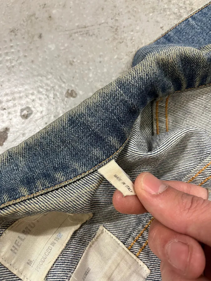 AW1999 Helmut Lang Blue Faded Denim Jacket (S/M) DSGAAeL 11