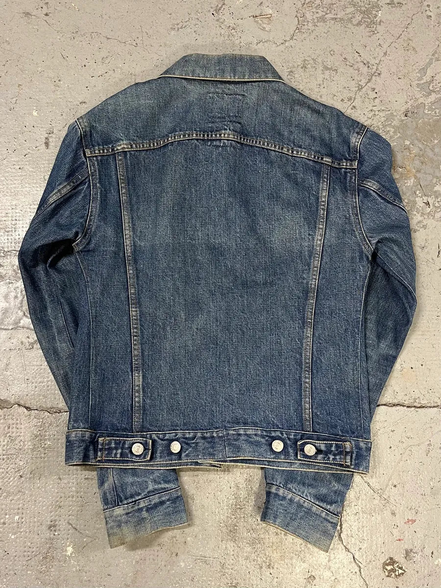AW1999 Helmut Lang Blue Faded Denim Jacket (S/M) DSGAAeL 4