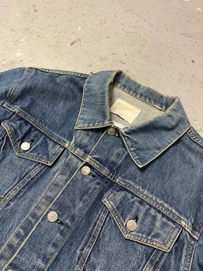 AW1999 Helmut Lang Blue Faded Denim Jacket (S/M) DSGAAeL 6