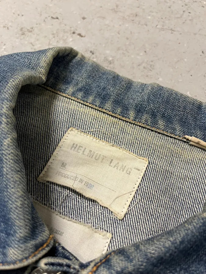 AW1999 Helmut Lang Blue Faded Denim Jacket (S/M) DSGAAeL 7