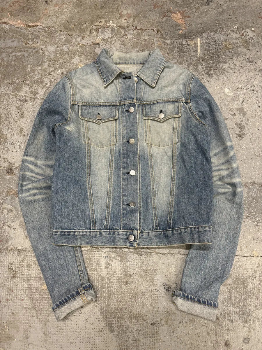 AW1999 Helmut Lang Blue Faded Denim Jacket (S/M) EspSlxB 1