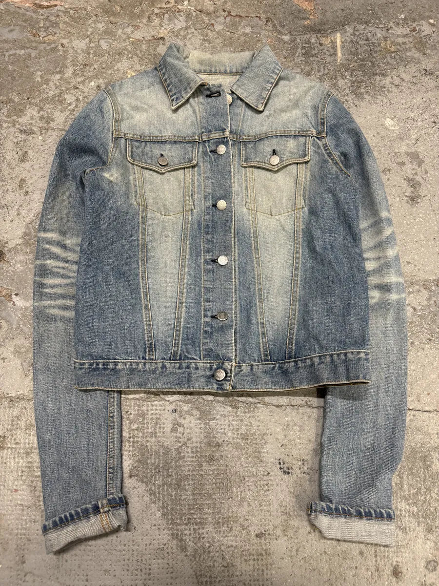 AW1999 Helmut Lang Blue Faded Denim Jacket (S/M) EspSlxB 4