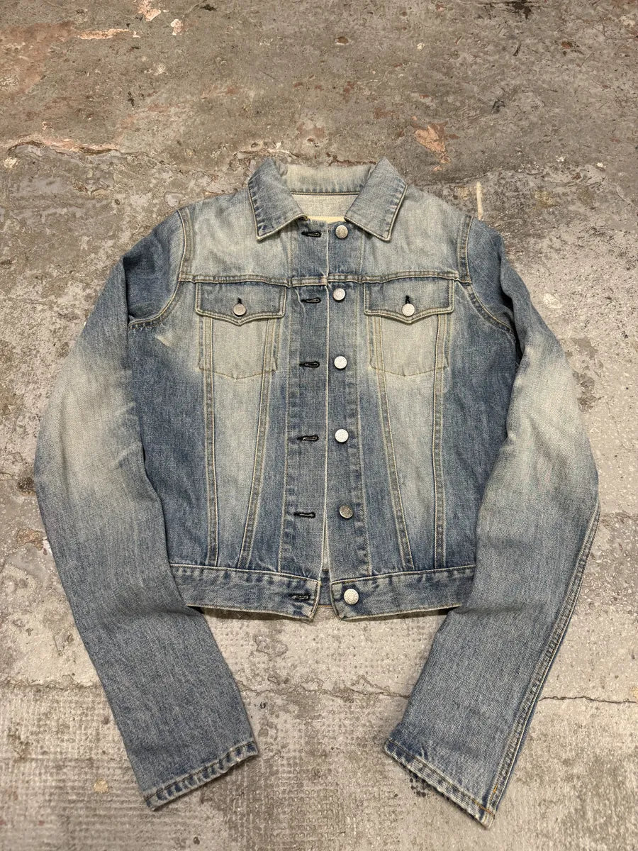 AW1999 Helmut Lang Blue Faded Denim Jacket (S/M) EspSlxB 6