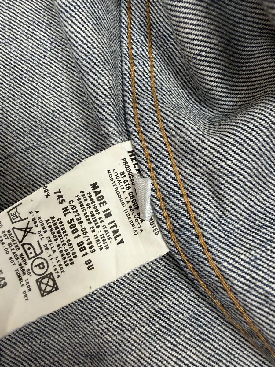 AW1999 Helmut Lang Blue Faded Denim Jacket xYUovqN 7