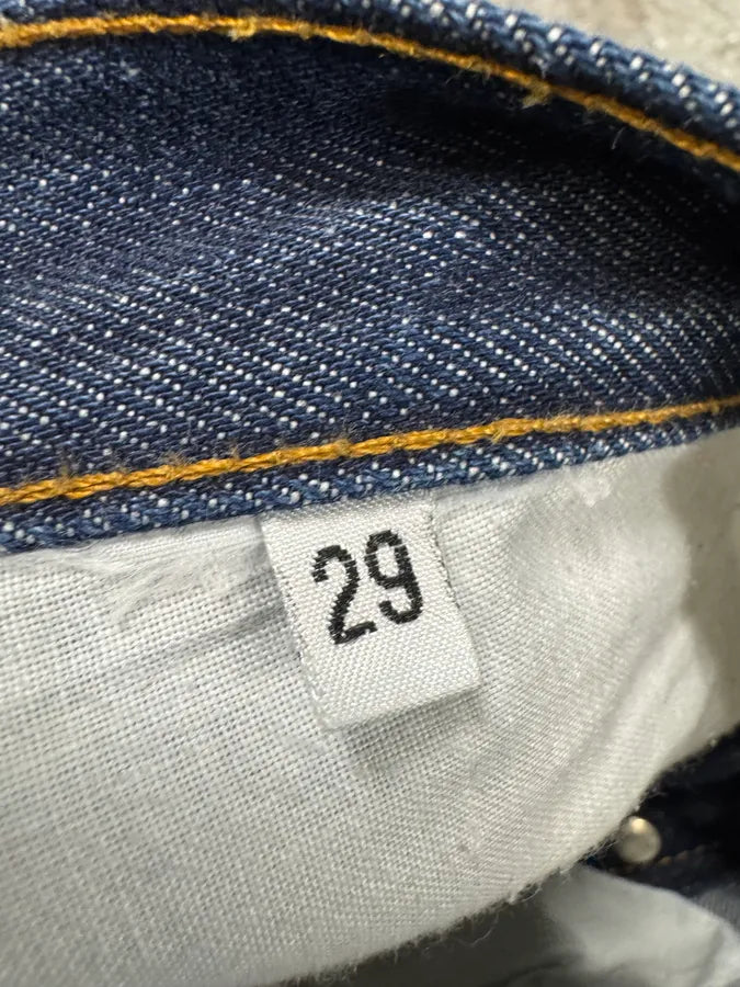 AW1999 Helmut Lang Raw Brut Blue Denim Jeans (M) wyLGjQT 7