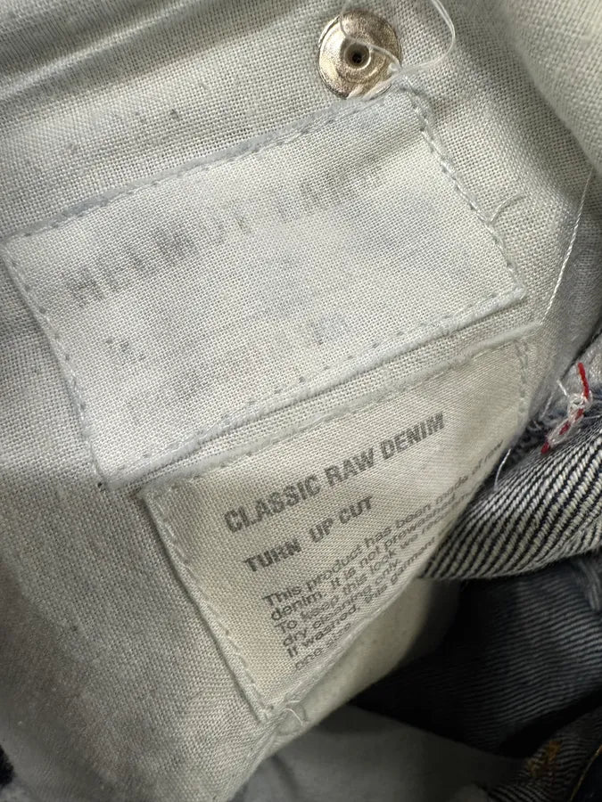 AW1999 Helmut Lang Raw Brut Blue Denim Jeans (M) wyLGjQT 8
