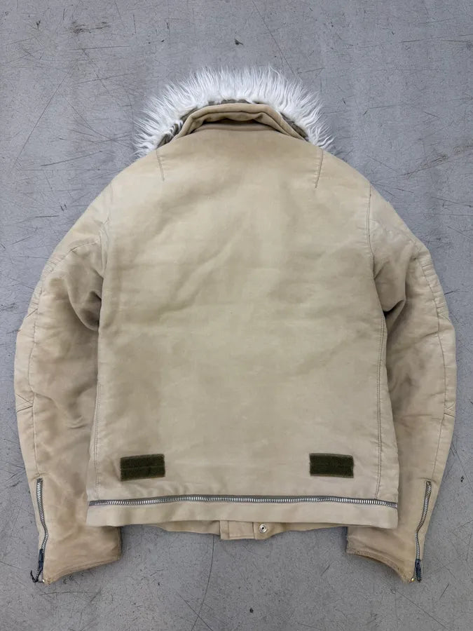 AW1999 Helmut Lang Séance the travail Moleskin Astro Moto Jacket bLpzzDN 1