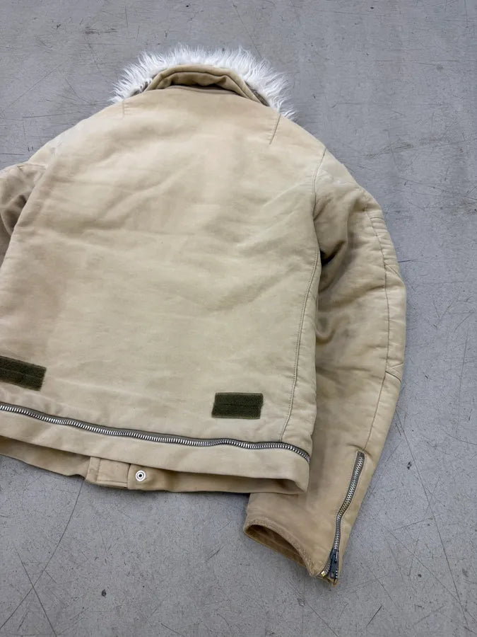 AW1999 Helmut Lang Séance the travail Moleskin Astro Moto Jacket bLpzzDN 12