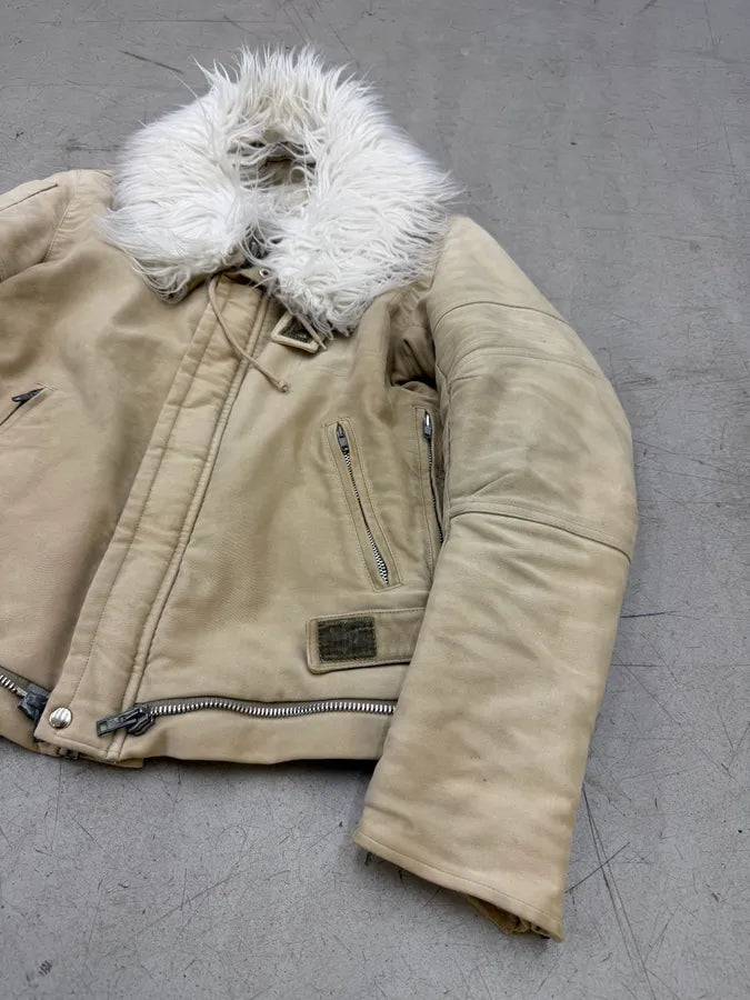 AW1999 Helmut Lang Séance the travail Moleskin Astro Moto Jacket bLpzzDN 13