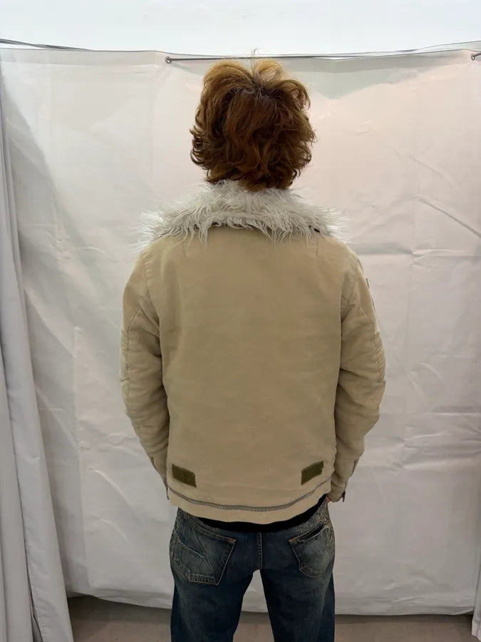 AW1999 Helmut Lang Séance the travail Moleskin Astro Moto Jacket bLpzzDN 4