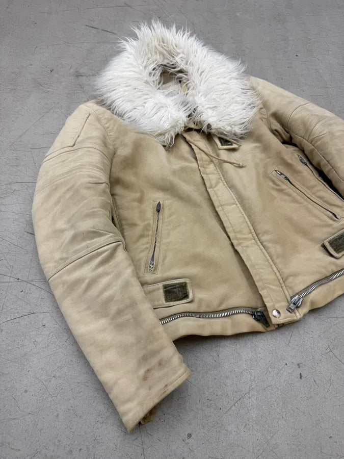 AW1999 Helmut Lang Séance the travail Moleskin Astro Moto Jacket bLpzzDN 6