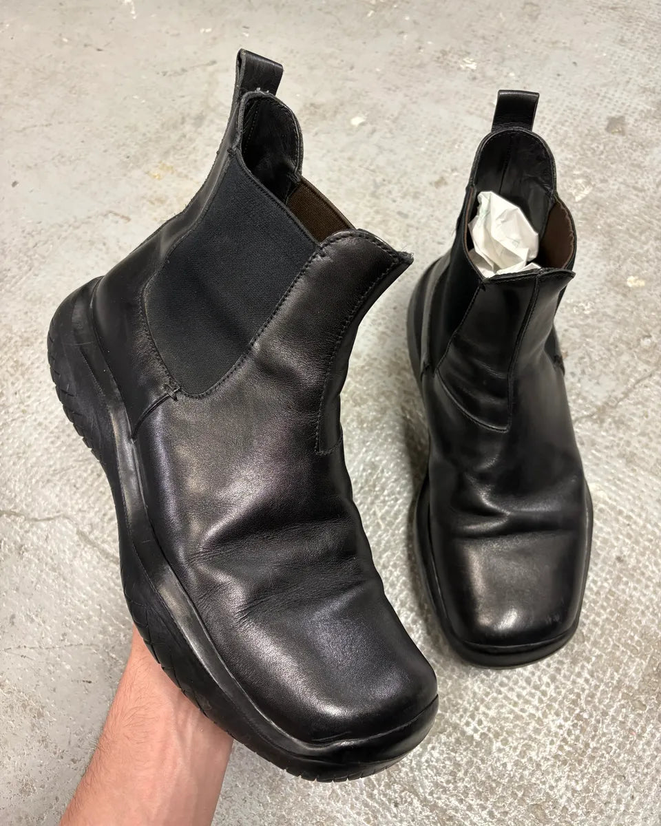 AW1999 Prada Black Hybrid Vibram Boots CzetCvs 0