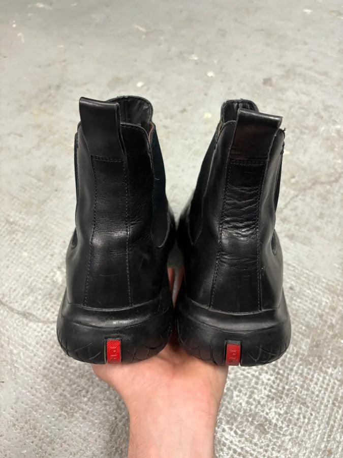 AW1999 Prada Black Hybrid Vibram Boots CzetCvs 8