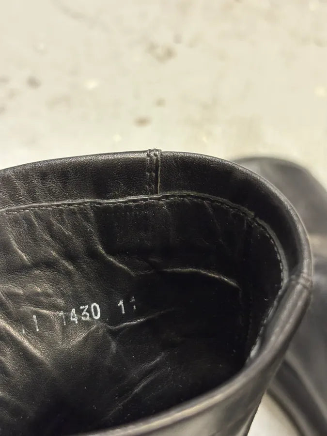 AW1999 Prada Black Leather Chelsea Vibram Boots  EqEQYHb 7