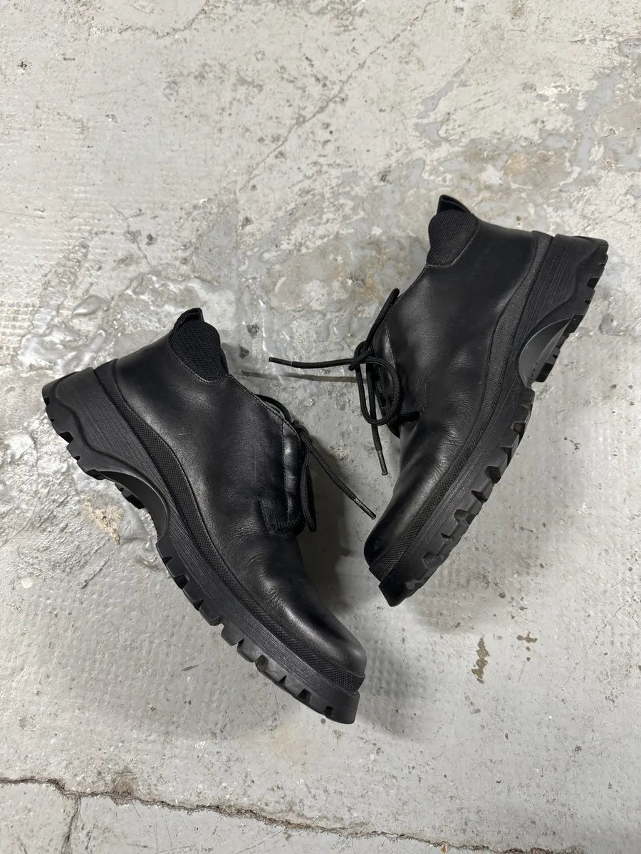 AW1999 Prada Black Leather Derby Shoes (39eu/us6.5) 7