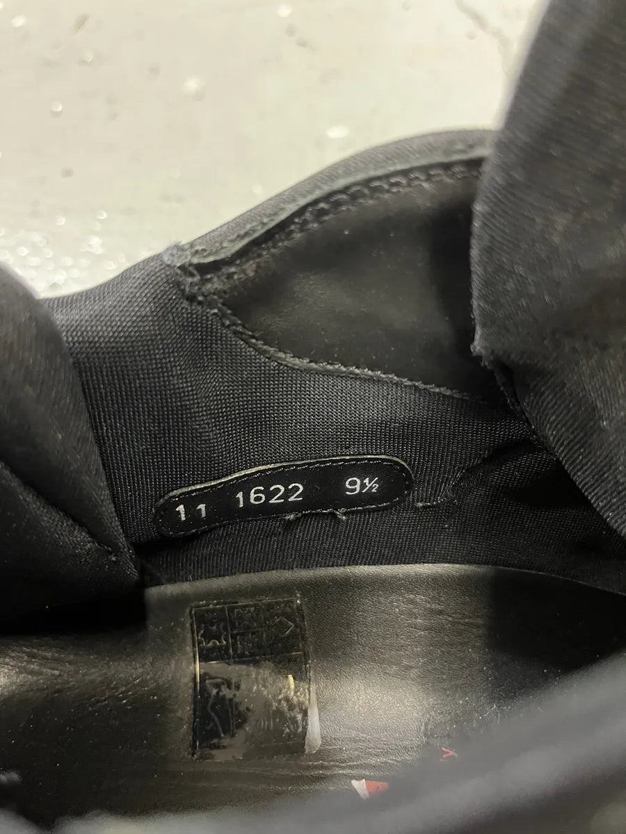 AW1999 Prada Black Leather Low Boots jCXNPtR 5