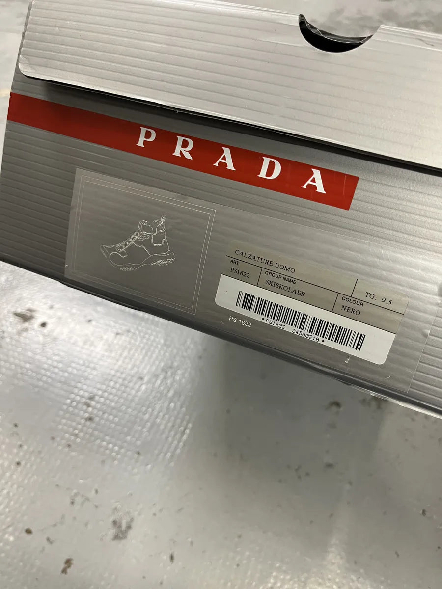 AW1999 Prada Black Leather Low Boots jCXNPtR 8