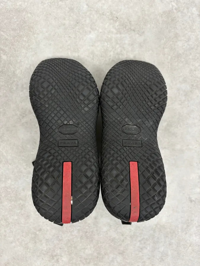 AW1999 Prada Black Leather Vibram Ankle Boots Dhyxnfb 7