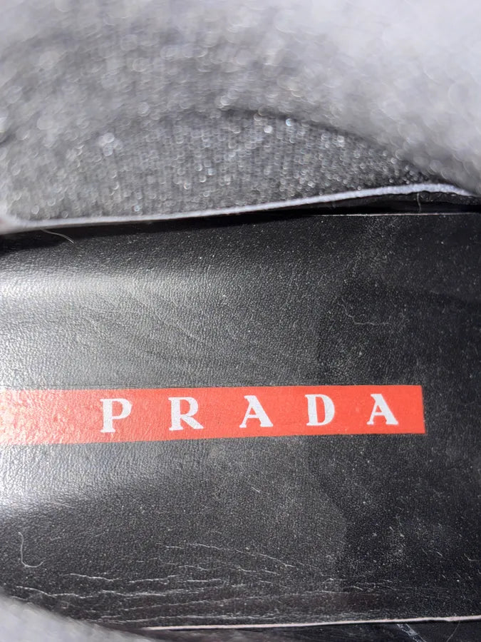 AW1999 Prada Black Leather Vibram Ankle Boots Dhyxnfb 9