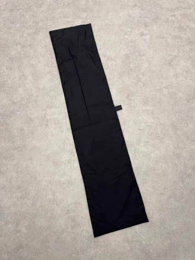 AW1999 Prada Black Nylon Linea Rossa Minimalist Scarf VekYdmY 3