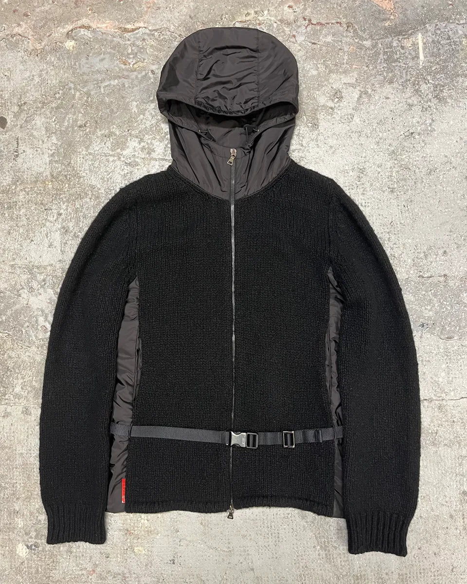 AW1999 Prada Black Padded Nylon Sport Jacket (S/M) 0