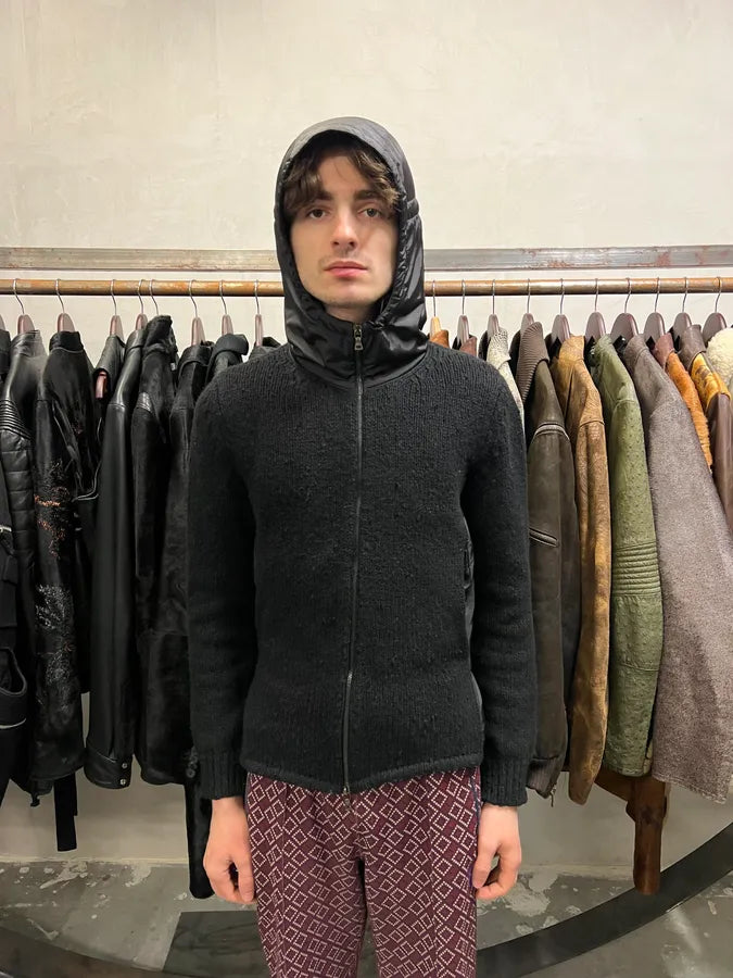 AW1999 Prada Black Padded Nylon Sport Jacket (S/M) 2