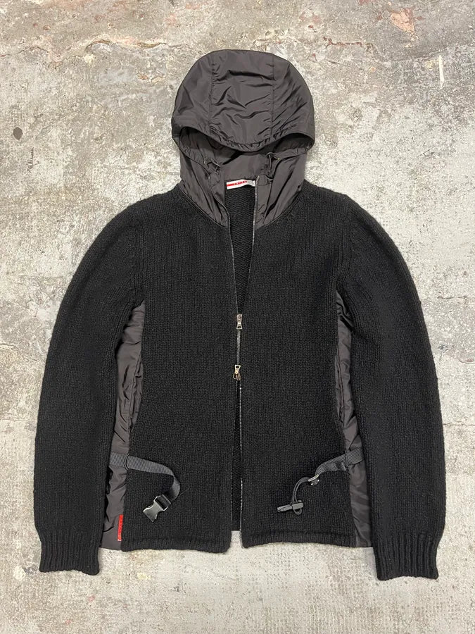 AW1999 Prada Black Padded Nylon Sport Jacket (S/M) 4