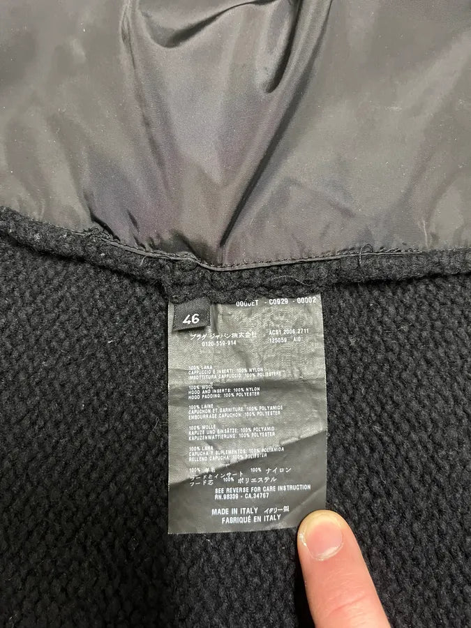 AW1999 Prada Black Padded Nylon Sport Jacket (S/M) 8