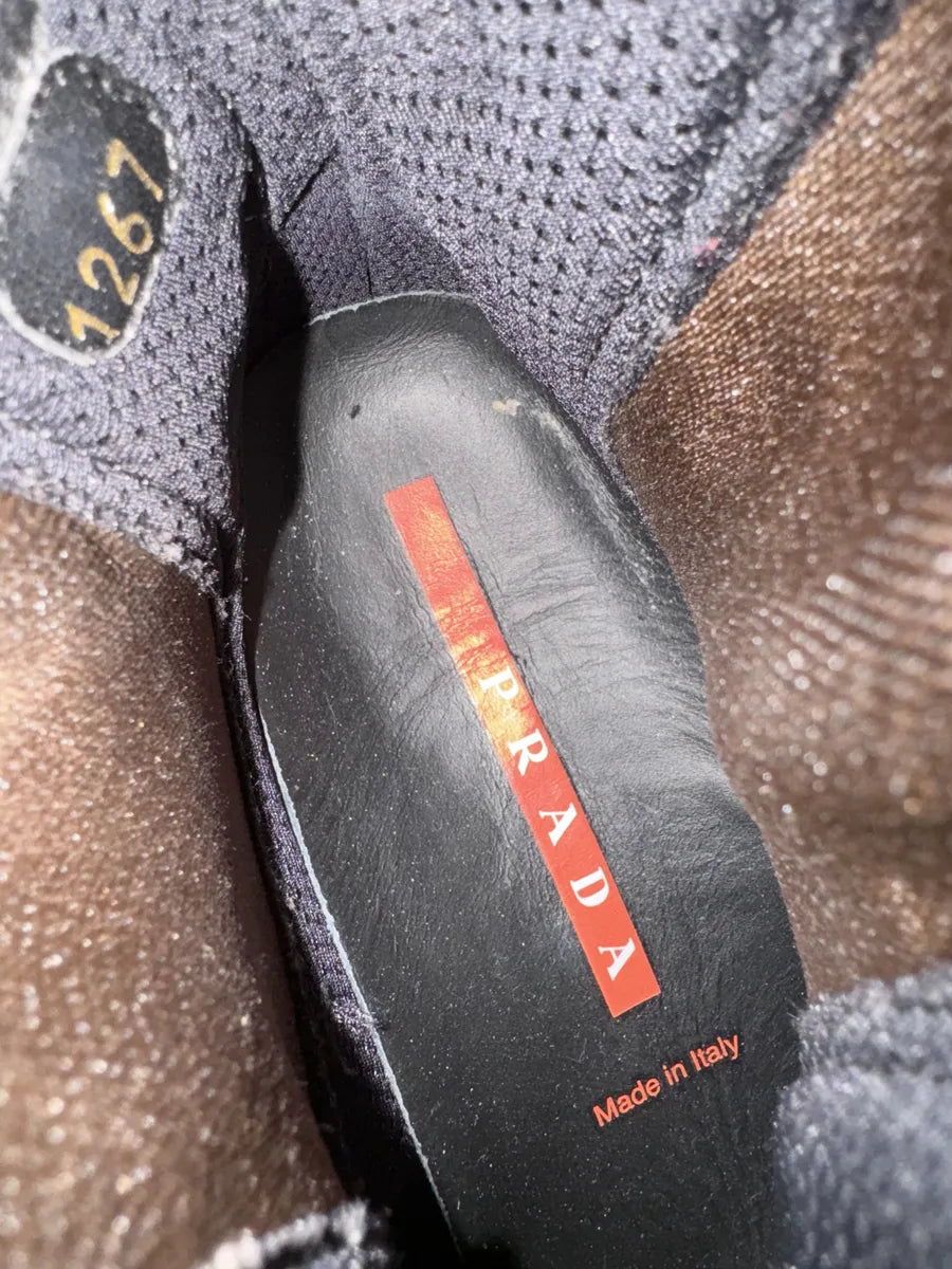 AW1999 Prada Black Pony Hair Leather Vibram Boots zcoSTGl 7