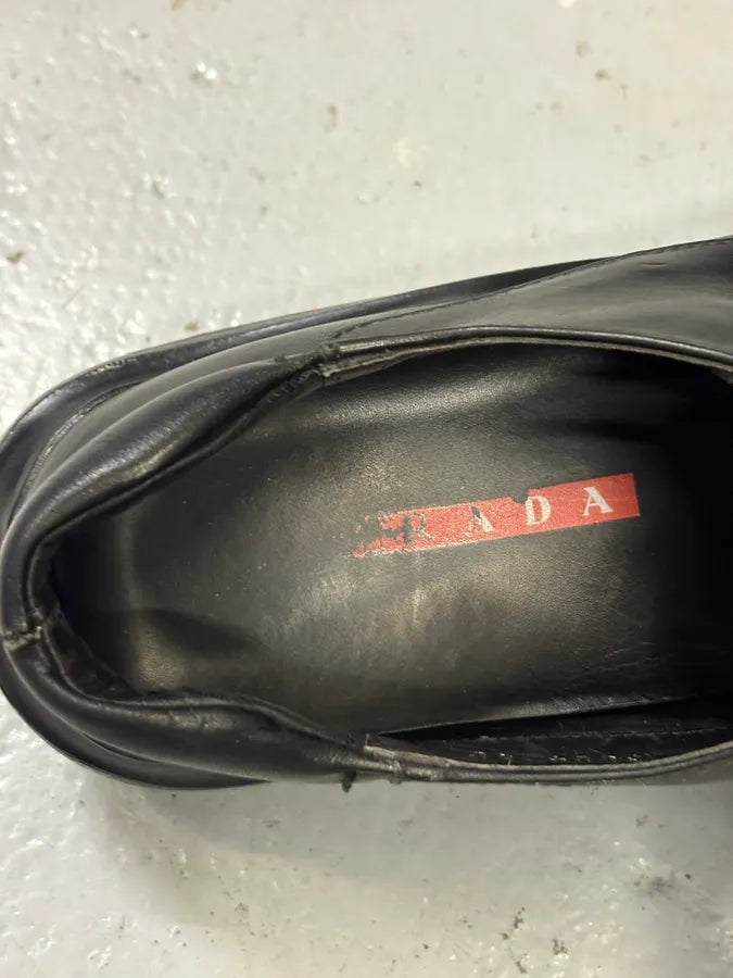 AW1999 Prada Black Premium Vibram Leather Boots kmfLkpo 5