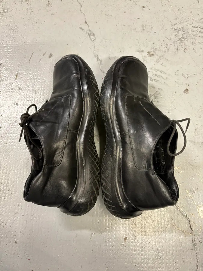 AW1999 Prada Black Premium Vibram Leather Boots kmfLkpo 4